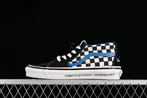 All categories Vans Vans series Vans Mid Vans SK8-Mid x Liberaiders Qianzhihe joint black and white checkerboard mid-top casual sneakers VN0A3TKNQXH